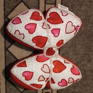 Heart Patterned Bow Tie